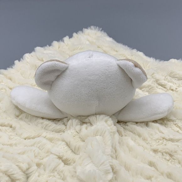Dream Kids Cream Fluffy Lovey Security Blanket Teddy Bear Handheld Baby Blanket - Picture 4 of 11